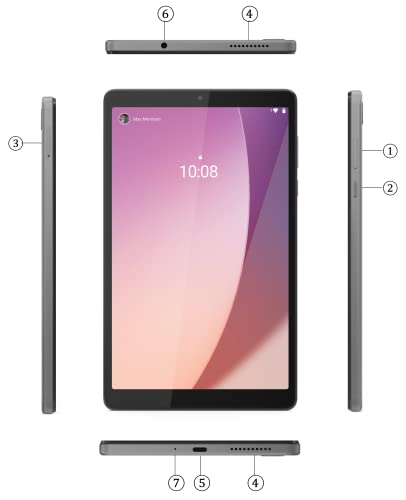 Lenovo Tab M8 (4th Gen) - 2023 - Tablet - Long Battery Life - 8" HD - Front 2MP & Rear 5MP Camera - 2GB Memory - 32GB Storage - Android 12 (Go Edition) or Later,Gray