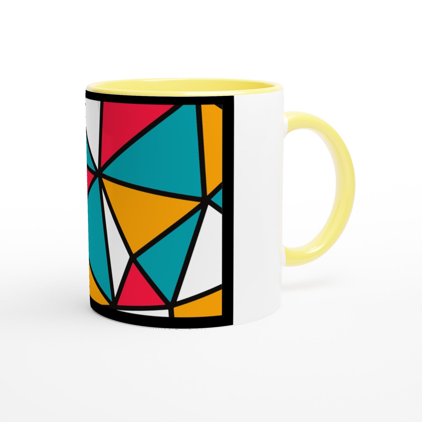 White 11oz Ceramic Mug with Color Inside