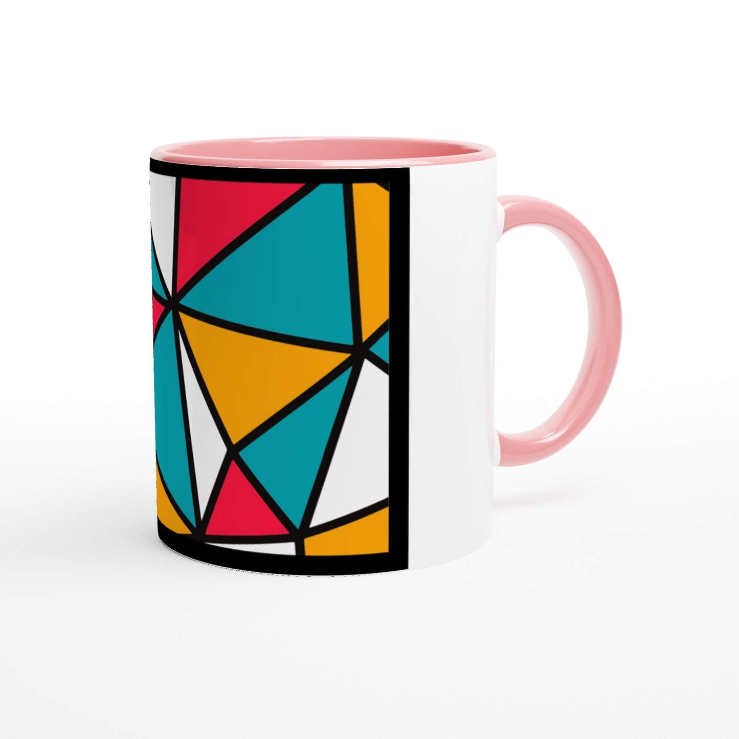 White 11oz Ceramic Mug with Color Inside