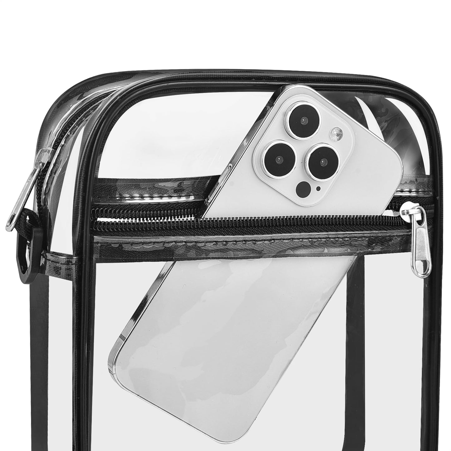 USPECLARE Clear Purse Stadium Clear Messenger Bag Stadium Approved for Men and Women Clear CrossBody Bag