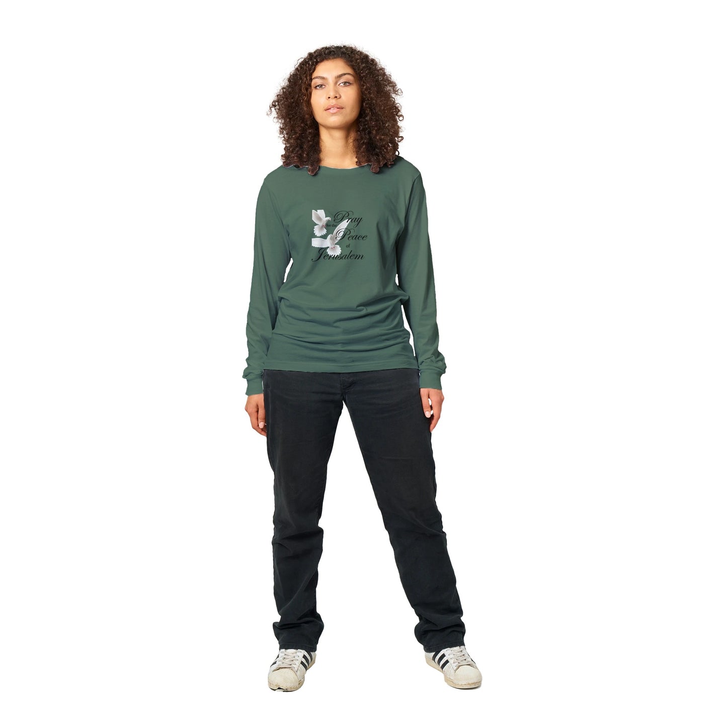 Pray for the Peace of Jerusalem - Unisex Long-sleeve T-shirt