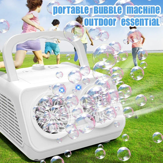 New Small Double Hole Stage Electric Bubble Machine Wedding Live Performance partying Celebration Children's Toy No bubble water