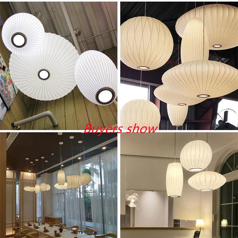 Denmark Designer Silk Pendant Lamp Living Room Hotel Hall Restaurant Hanglamp Home Decoration LED Lighting Factory Direct Sales