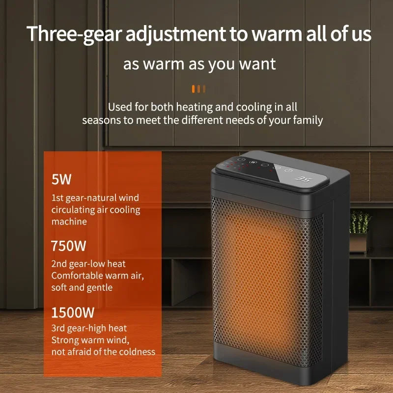 Compact Mini Remote Home Heater for Cozy Spaces