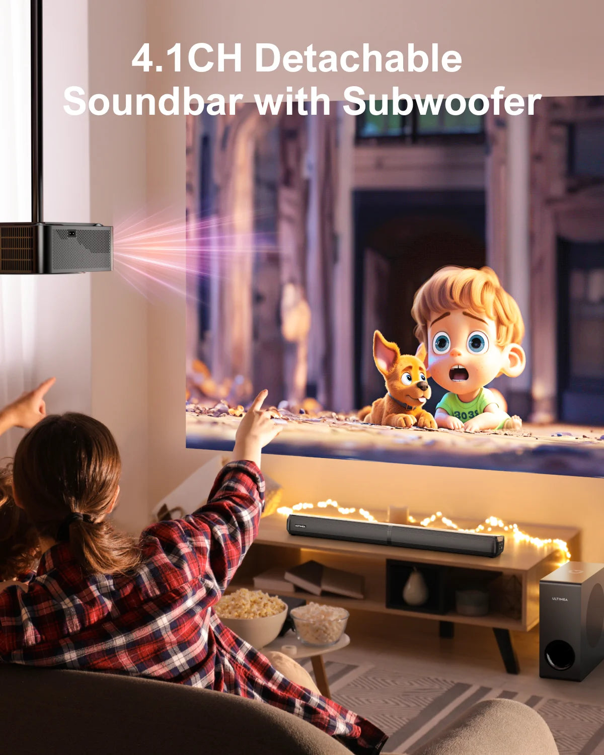 200w 4.1ch TV Sound bar Heimkino Soundsystem Bluetooth-Lautsprecher Soundbar Subwoofer support optische Aux HDMI Speaker