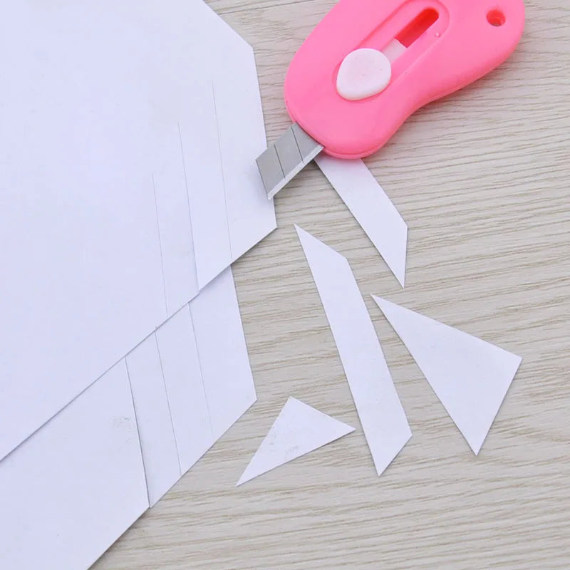 1pc Kawaii Stationery Utility Knife Mini Pocket Utility Knife Box Knife Paper Cutter Craft Art Tool Back To School Supplies