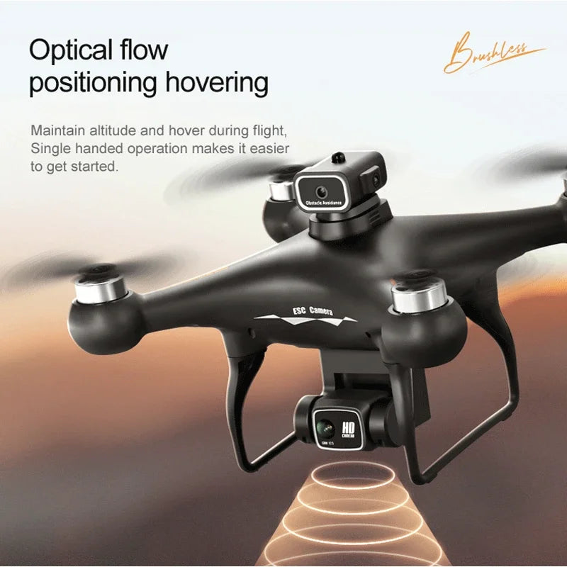 S116 Drone 8K HD Dual Camera Optical Flow Positioning Brushless 360° Obstacle Avoidance WIFI FPV Remote Control Quadcopter Drone