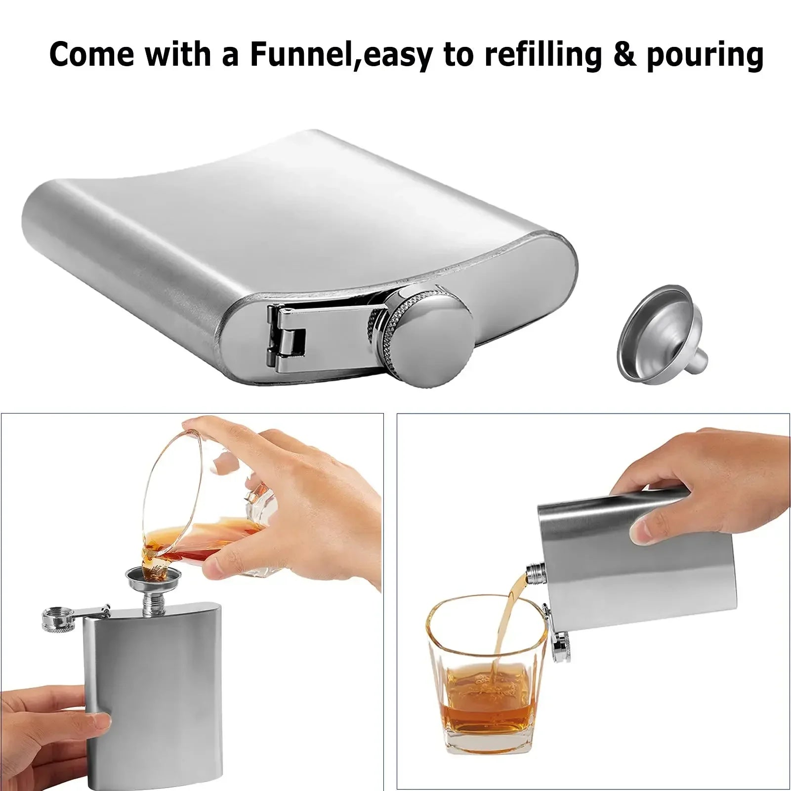 Compact Pocket Liquor Container – Leak-Proof & Portable Flask