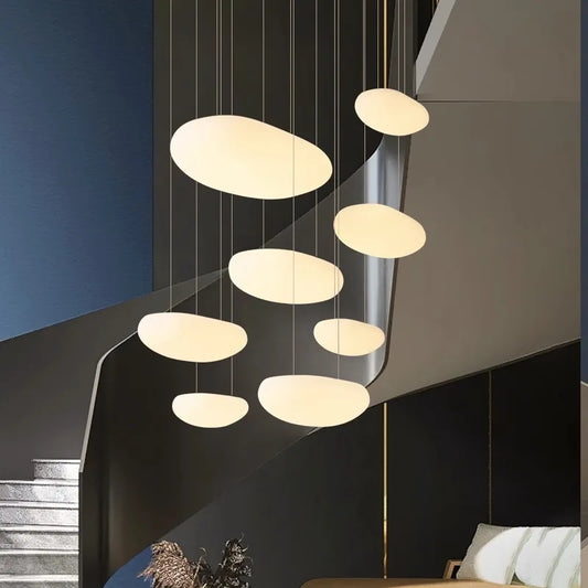 Nordic home decoration, stair chandelier, living room and dining room Pendant lights, ceiling light, indoor lighting