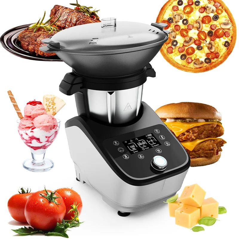 Kitchen Robot Large Capacity Household Automatic Cooking Machine Food Processor Multi-function Baking Dough Mixer