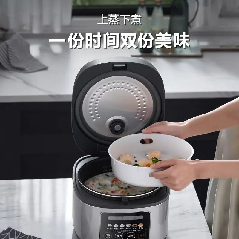 Midea Rice Cooker 4L Household Smart  Reservation Cake Firewood Electric Rice Cooker Reservation Portable Home Kitchen Appliance