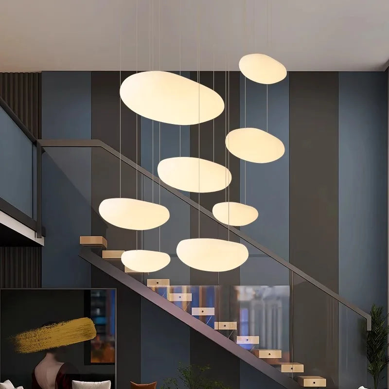 Nordic home decoration, stair chandelier, living room and dining room Pendant lights, ceiling light, indoor lighting