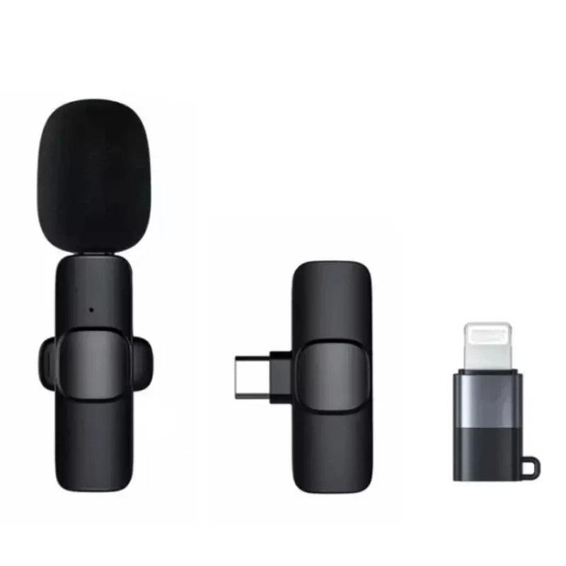 Wireless Microphone Buttonhole Mini Bluetooth Mic For iPhone Android Cell Phone PC Mobile Micro Tie Tiny Blutooth