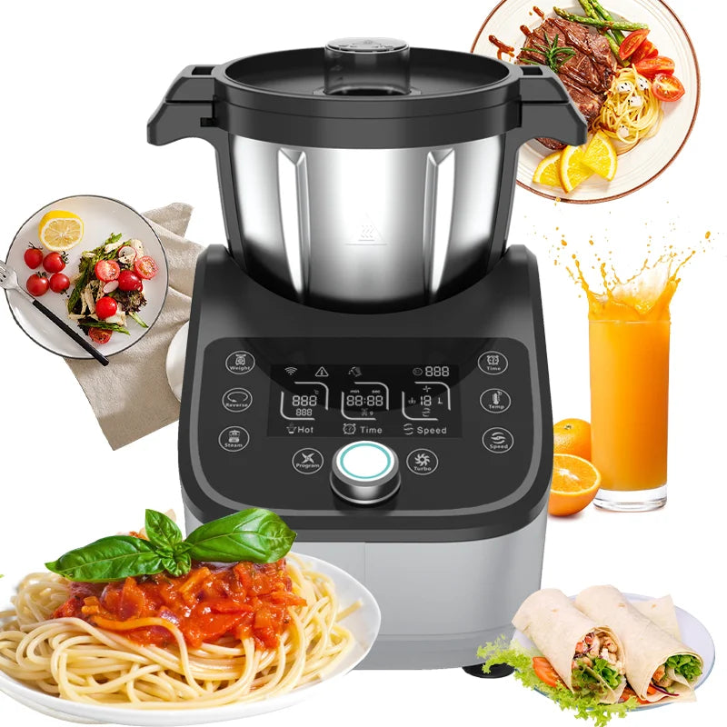 Kitchen Robot Large Capacity Household Automatic Cooking Machine Food Processor Multi-function Baking Dough Mixer