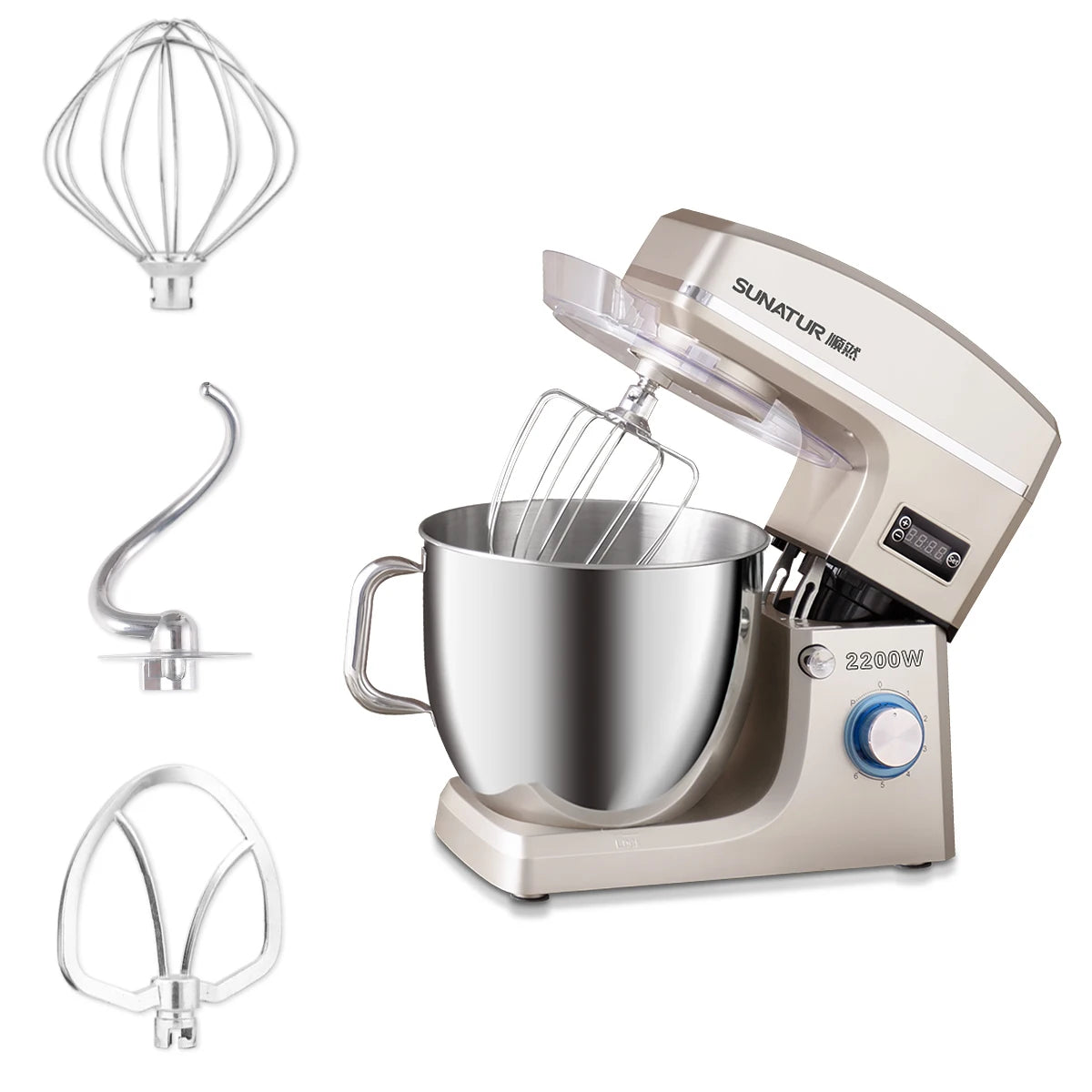 Powerful Electric Kitchen Mixer with Multiple Speed Settings