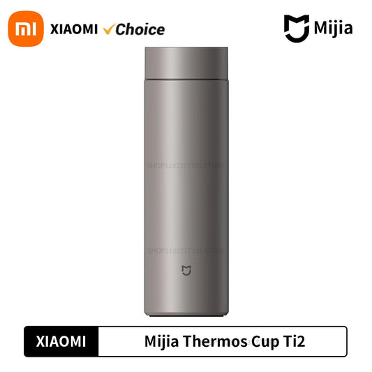 Xiaom Mijia Thermos Cup Ti2 480ML Capacity TA1 Pure Titanium Material 6-hour Keep Warm Medical Material Travel Drink Thermos Cup