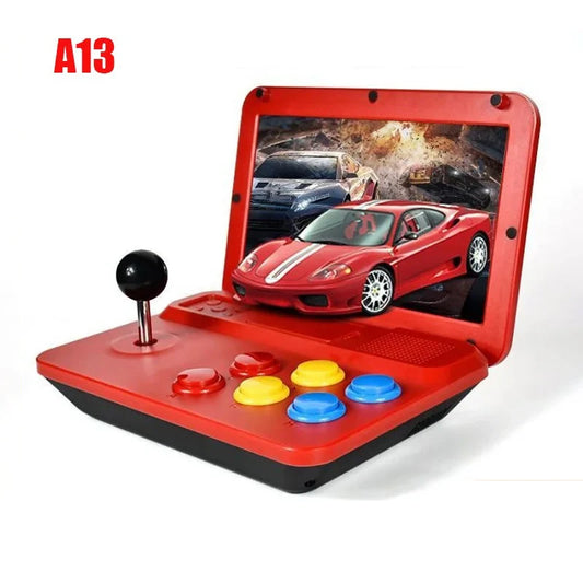 A13 Retro Game Arcade 10 Inch Hd Large Screen Game Machine Folding Flip Rk3128 Chip Cpu Simulator Detachable Joystick