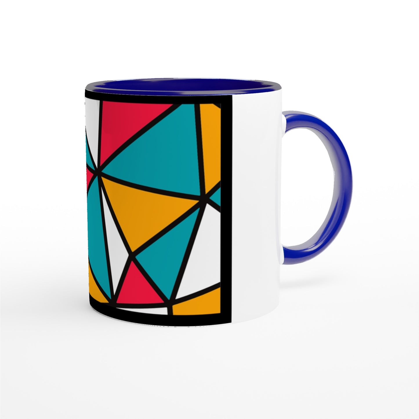 White 11oz Ceramic Mug with Color Inside