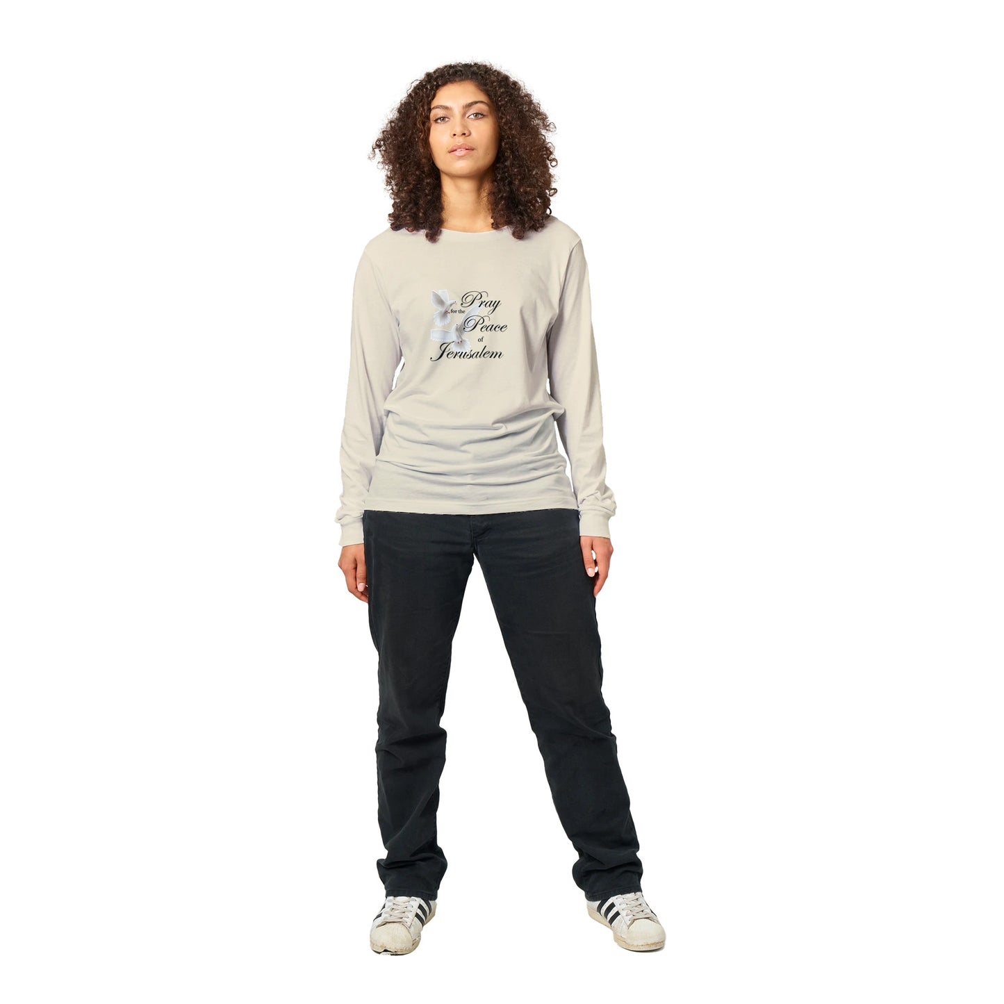 Pray for the Peace of Jerusalem - Unisex Long-sleeve T-shirt