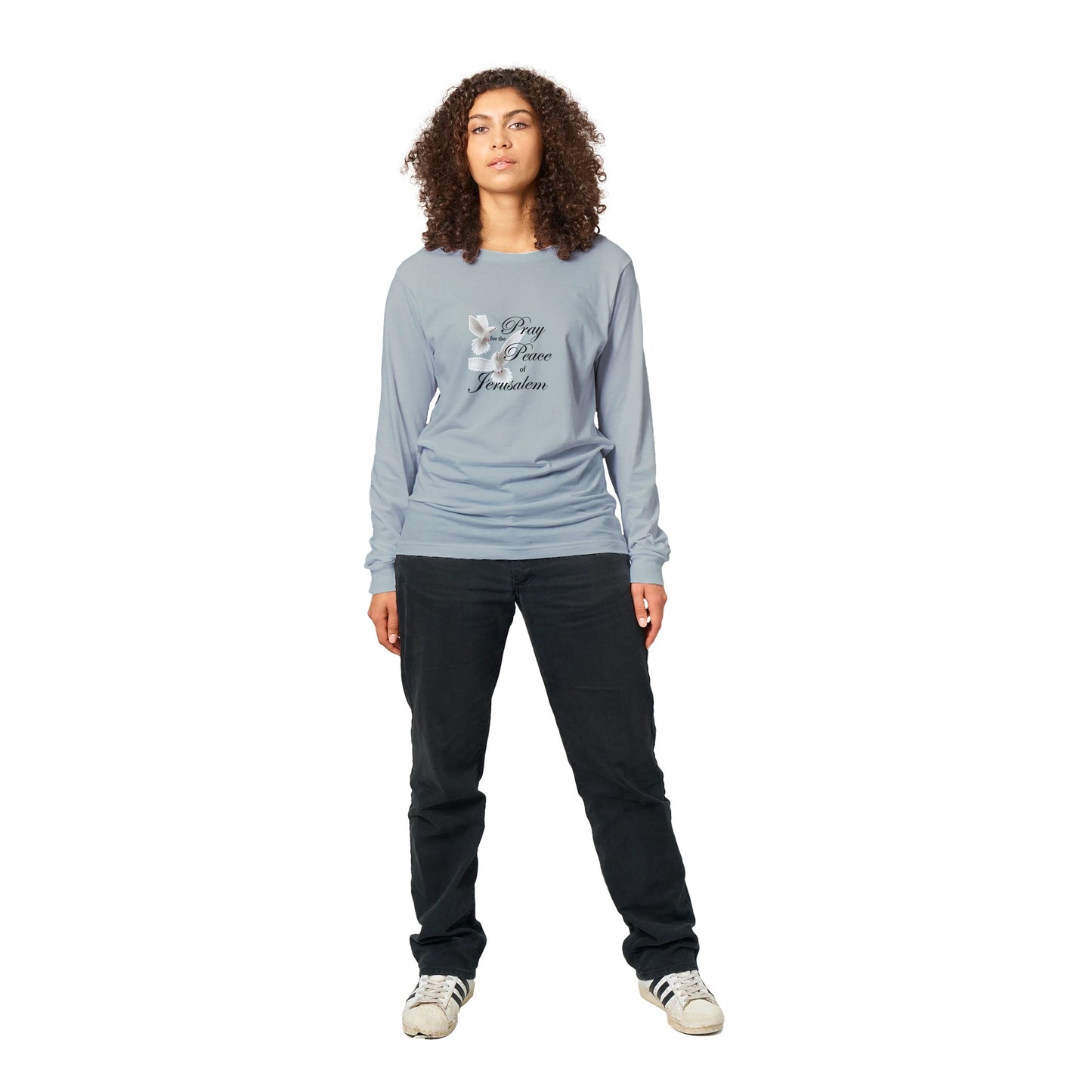 Pray for the Peace of Jerusalem - Unisex Long-sleeve T-shirt